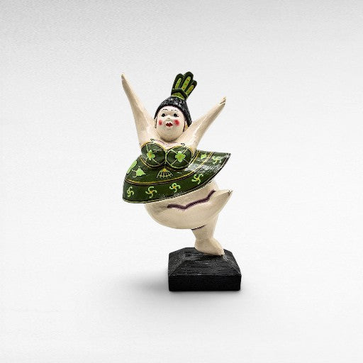 WOODEN BALLERINA 15x9x26cm - Chora Mykonos