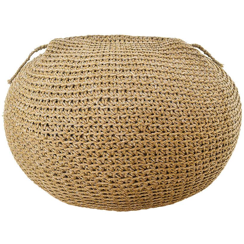 POUF ROPE NATURAL 60x60x50cm