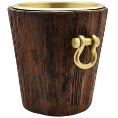 ROUGH WOOD ICE BUCKET NATURAL - Chora Mykonos