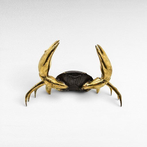 DECORATIVE CRAB BRONZE BLACK & GOLD BIG