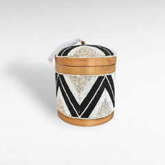 ROUND BOX BLACK - Chora Barefoot Luxury Living