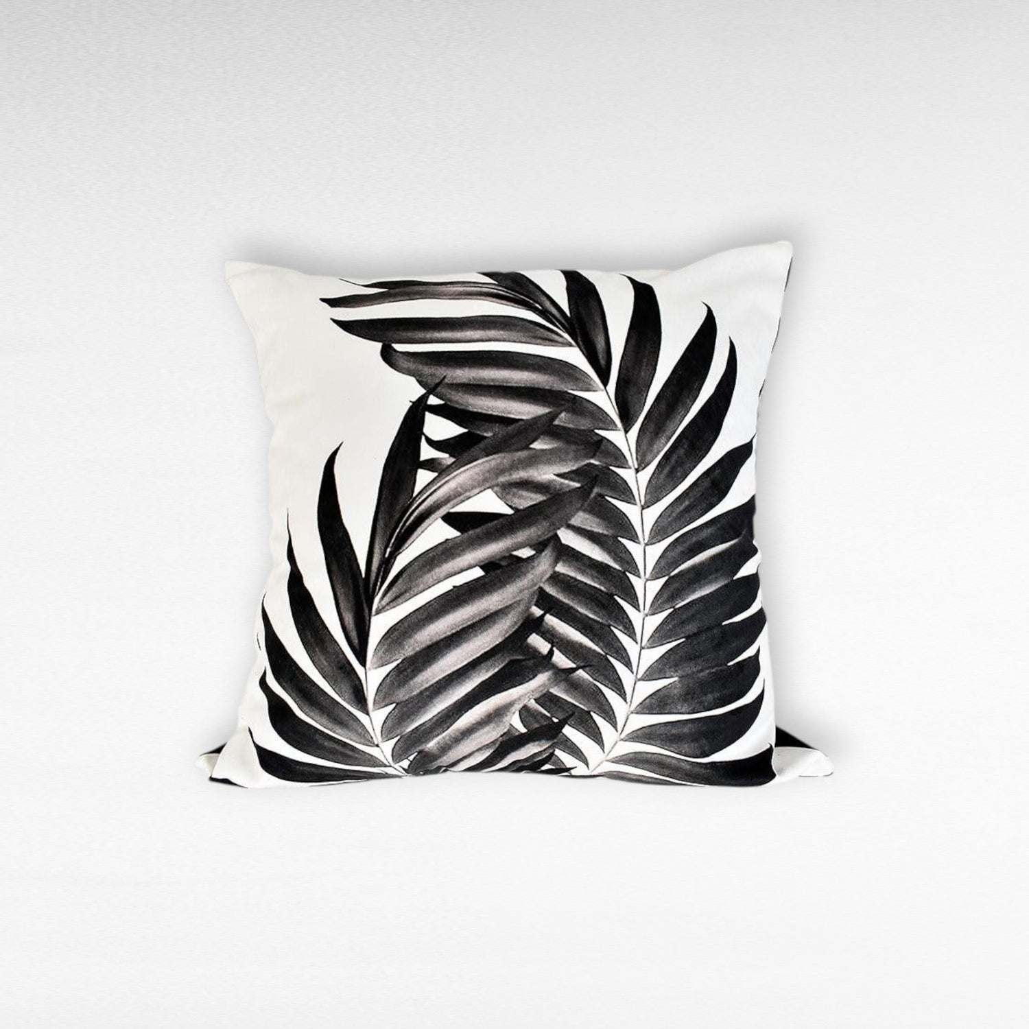 BLACK & WHITE SHAVED VELVET PILLOW - Chora Mykonos
