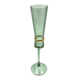 CASINO GLASSES SET OF 6 GREEN