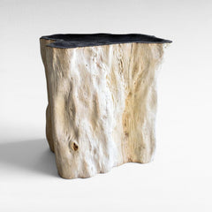 LYCHEE WOOD SIDE TABLE 50x40x50cm - Chora Mykonos
