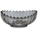 Grey Flower Serving Bowl – Elegant Dining Centerpiece