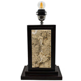 WOOD & STONE TABLE LAMP - Chora Mykonos