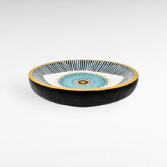 HANDPAINTED TEAK BOWL - Chora Mykonos