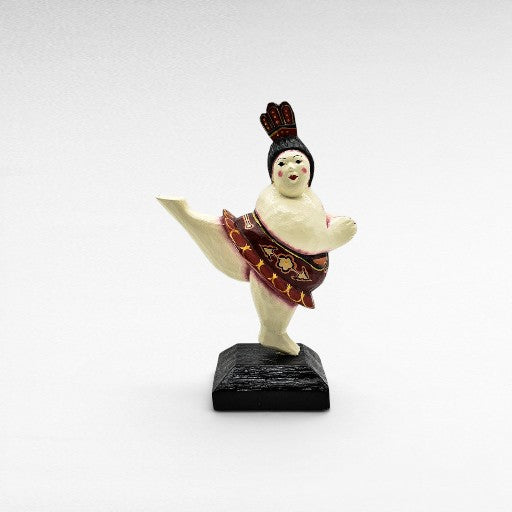 WOODEN BALLERINA 19x9x25cm - Chora Mykonos