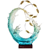 Ocean Wave Metal & Resin Art – Captivating Underwater Elegance ✨