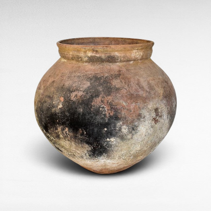 GREY BROWN ANTIQUE POT - Chora Barefoot Luxury Living