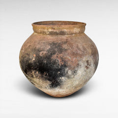 GREY BROWN ANTIQUE POT - Chora Barefoot Luxury Living