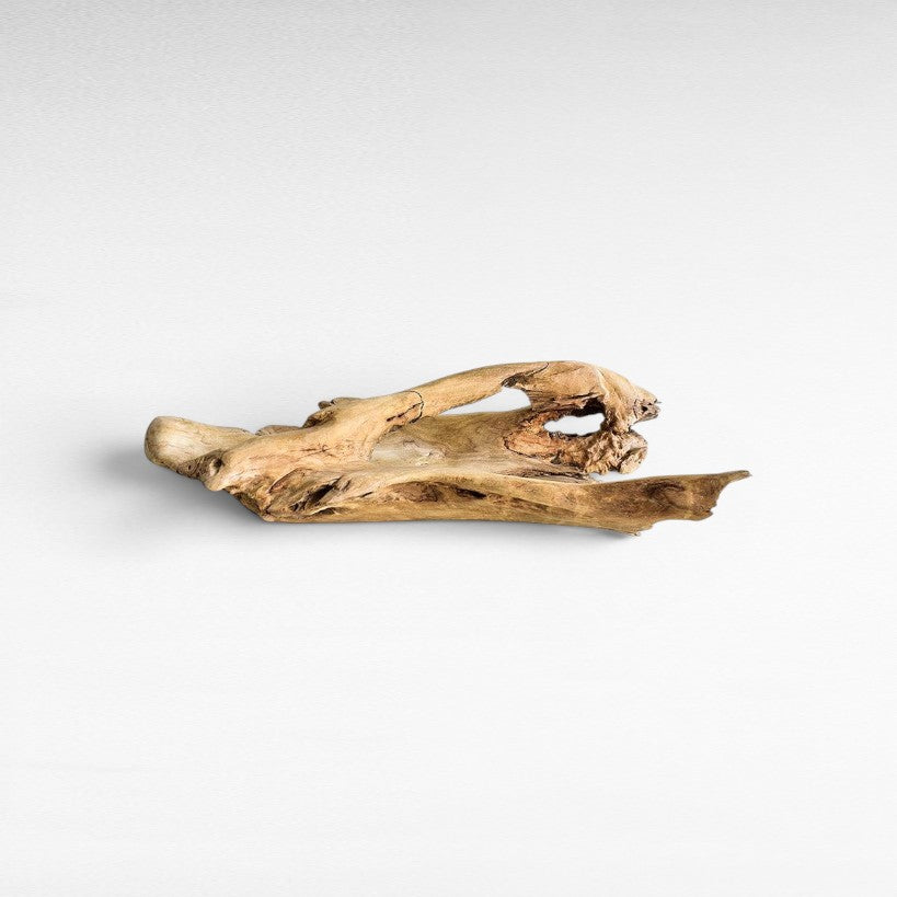 DECOR TRAY WOOD NATURAL 70x35x15cm - Chora Mykonos