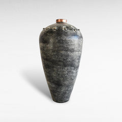 POT WITH COPPER RING - Chora Mykonos