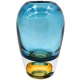 CRYSTAL LIGHT BLUE VASE