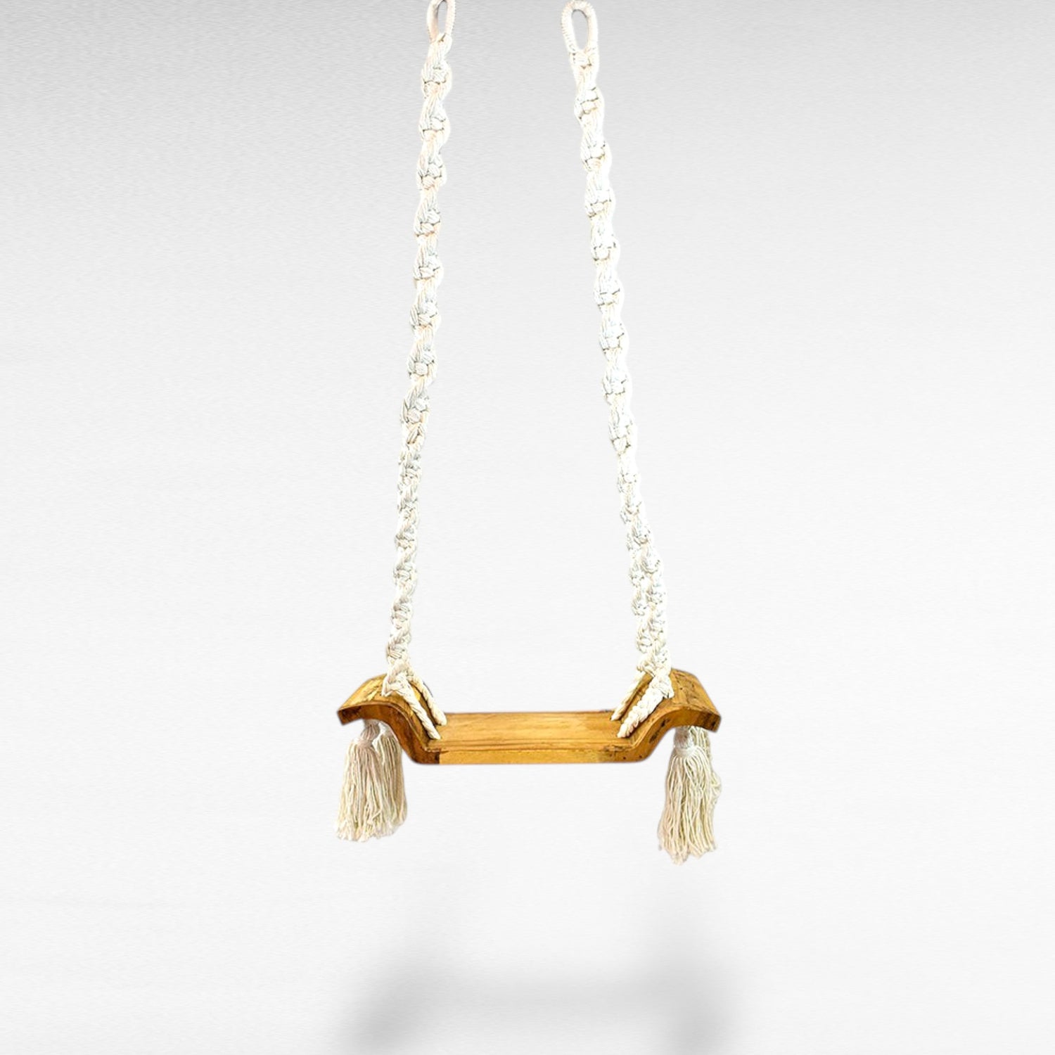 SWING WITH STRING WOOD WHITE