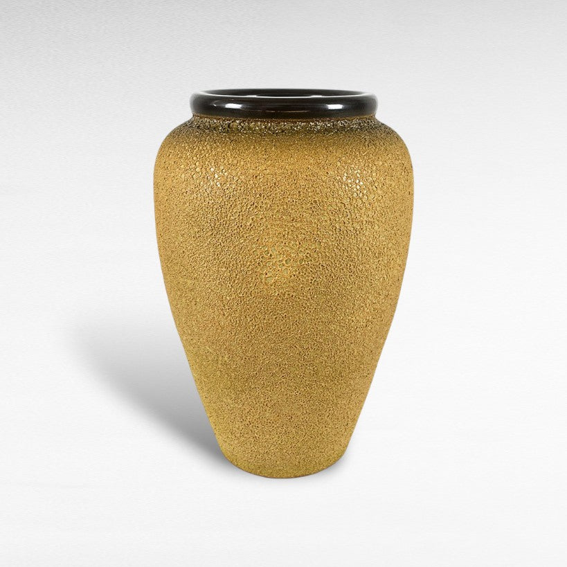 CERAMIC PLANTER WITH ENAMEL PAINTING Φ40 |Η60 CM
