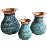 COPPER VASES / SET OF 3 - Chora Mykonos