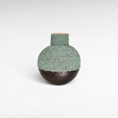 Set of 3 Rattan & Shell Vases - Chora Barefoot Luxury Living
