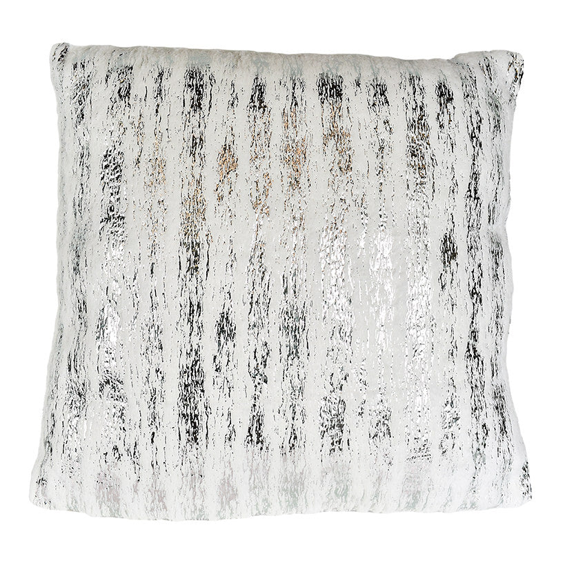 SILVER BRUSHSTROKE PILLOW 58X58