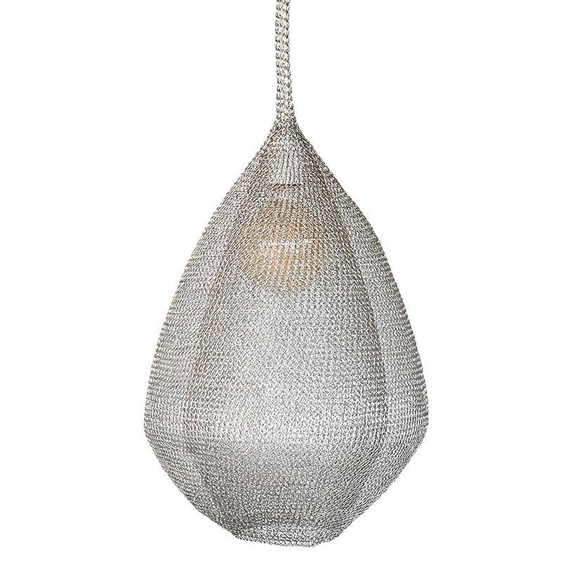Silver Wire Pendant Light - Chora Barefoot Luxury Living