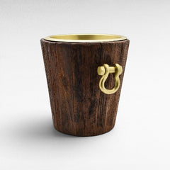ROUGH WOOD ICE BUCKET NATURAL - Chora Mykonos