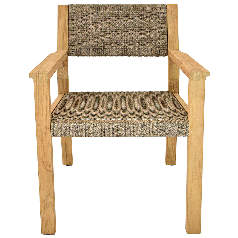 DINING ARMACHAIR WITH NATURAL TEAKWOOD