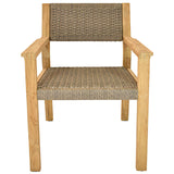 DINING ARMACHAIR WITH NATURAL TEAKWOOD