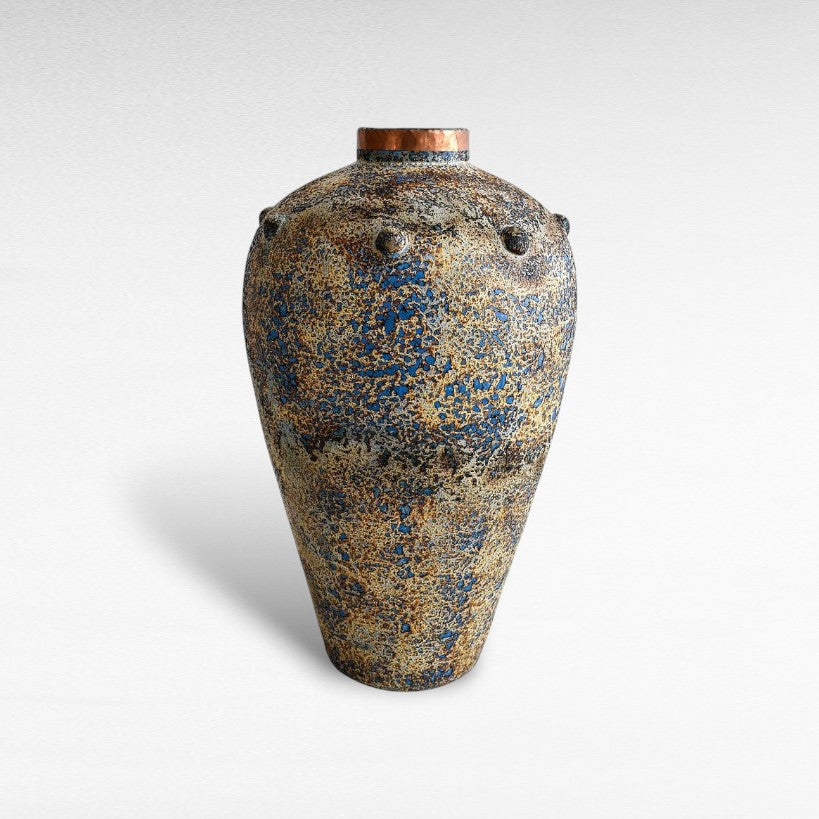 POT WITH COOPER RING - Chora Mykonos