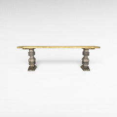 TOP OLIVE COLOR & ANTIQUE FOOT CONSOLE MONASTERE WITH DURIAN WOOD - Chora Mykonos