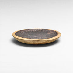 WOODEN TRAY WITH COPPER PLATED - Chora Mykonos