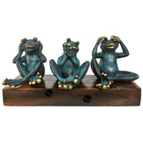 FROGS NO SEE, HEAR, SPEAK SET OF 3