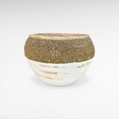 WOODEN BOWL WITH BEADS SET OF 2 - Chora Mykonos