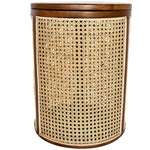 NATURAL LAUNDRY BASKET WITH VIENNESE RATTAN