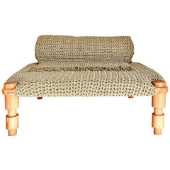 SOFA ROPE & WOOD NATURAL 120x105 x70 - Chora Mykonos