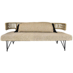 SOFA NATURAL ROPE 190x70x80cm - Chora Mykonos