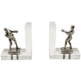 BOXER BOOKEND ACRYLIC WITH SHINY NICKEL FINISH - Chora Mykonos