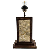 WOOD & STONE TABLE LAMP - Chora Mykonos