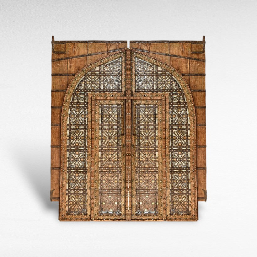 17th CENTURY WOODEN DOOR PANEL
