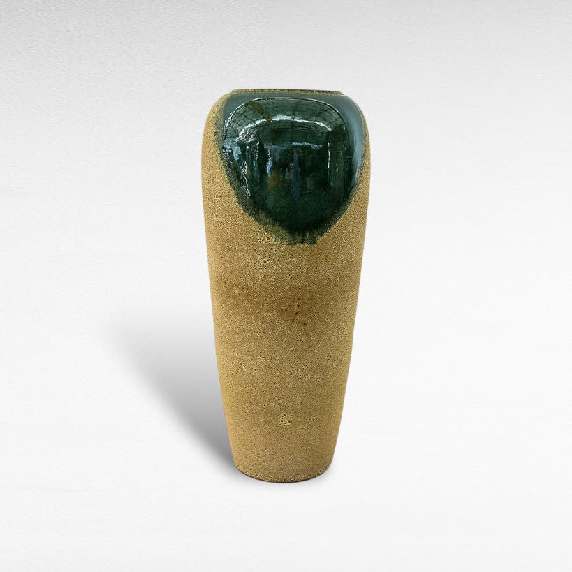 CERAMIC PLANTER WITH ENAMEL PAINTING Φ40 |Η90CM