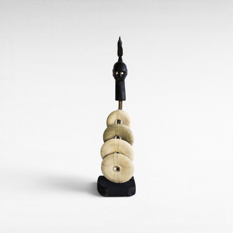 WOODEN STATUE 25x15x85cm - Chora Mykonos