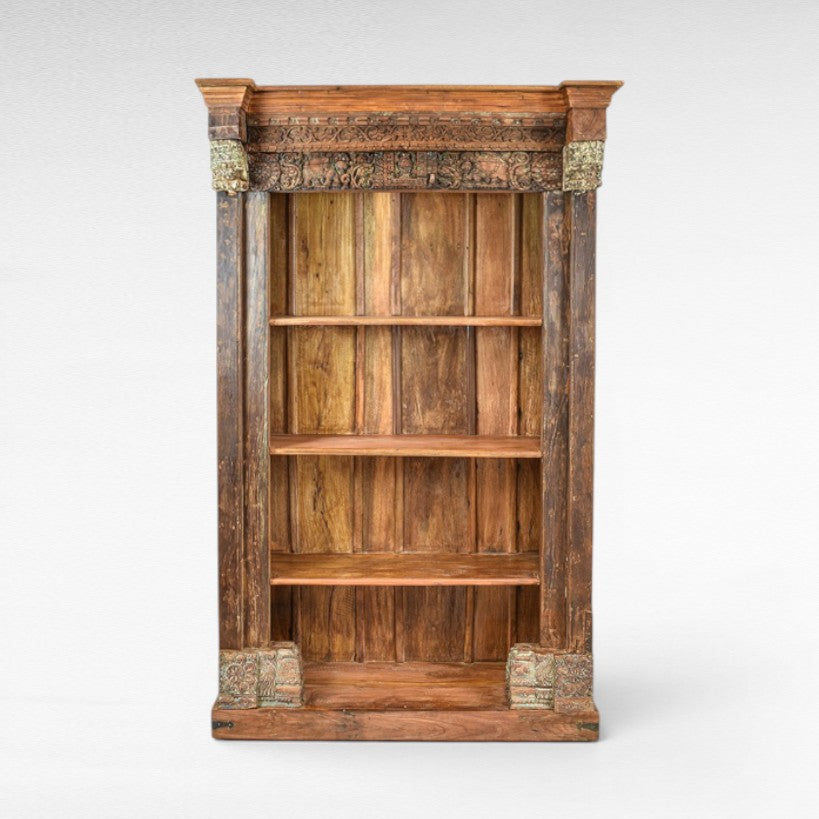 WOODEN BOOK SELF W145 |D60 |H230 CM