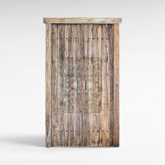 TEAK WOODEN DOOR - Chora Mykonos
