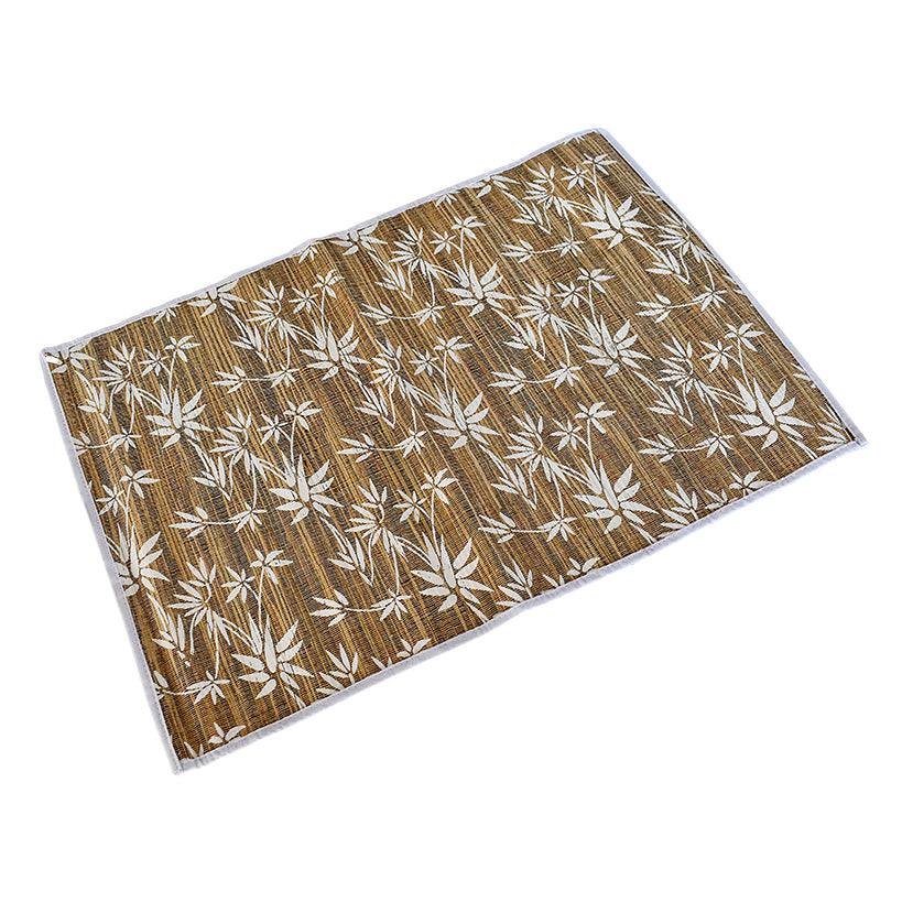 BAMBOO WHITE PRINTED PLACEMAT SET OF 6 - Chora Barefoot Luxury Living