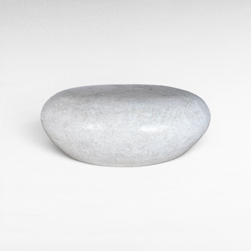 FIBER AND CEMENT STOOL DIRTY WHITE LARGE - Chora Mykonos
