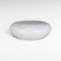 FIBER AND CEMENT STOOL DIRTY WHITE LARGE - Chora Mykonos