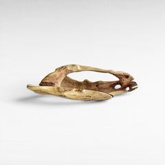 DECOR TRAY WOOD NATURAL 75x35x20cm - Chora Mykonos