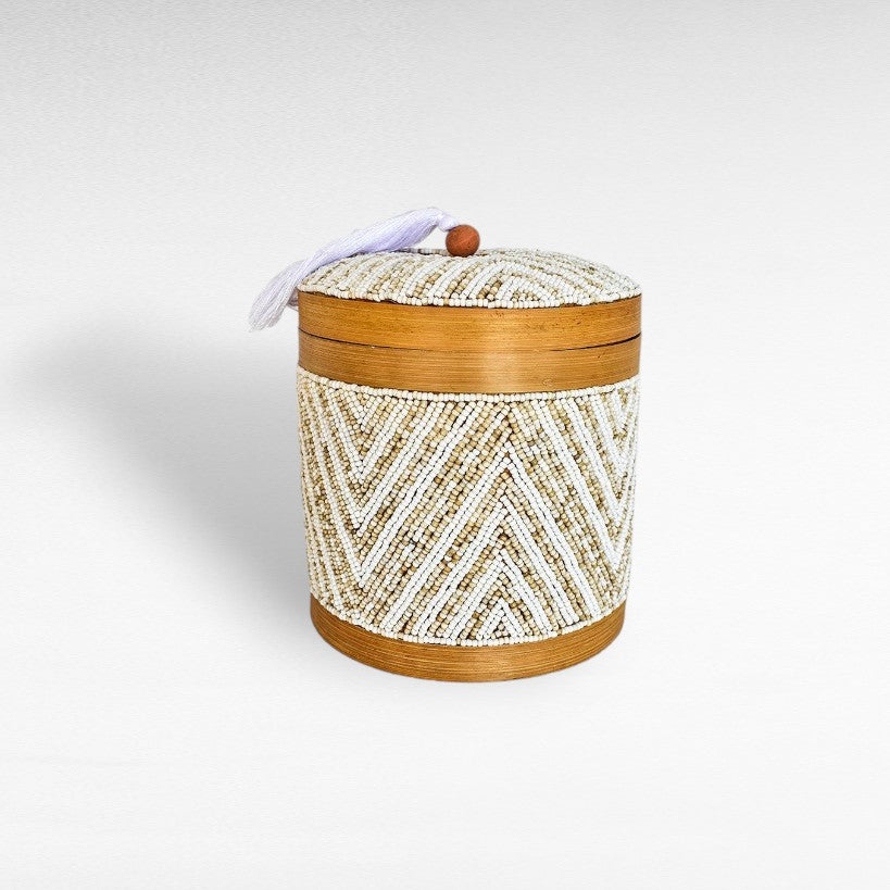 ROUND BOX CARAMEL - Chora Barefoot Luxury Living