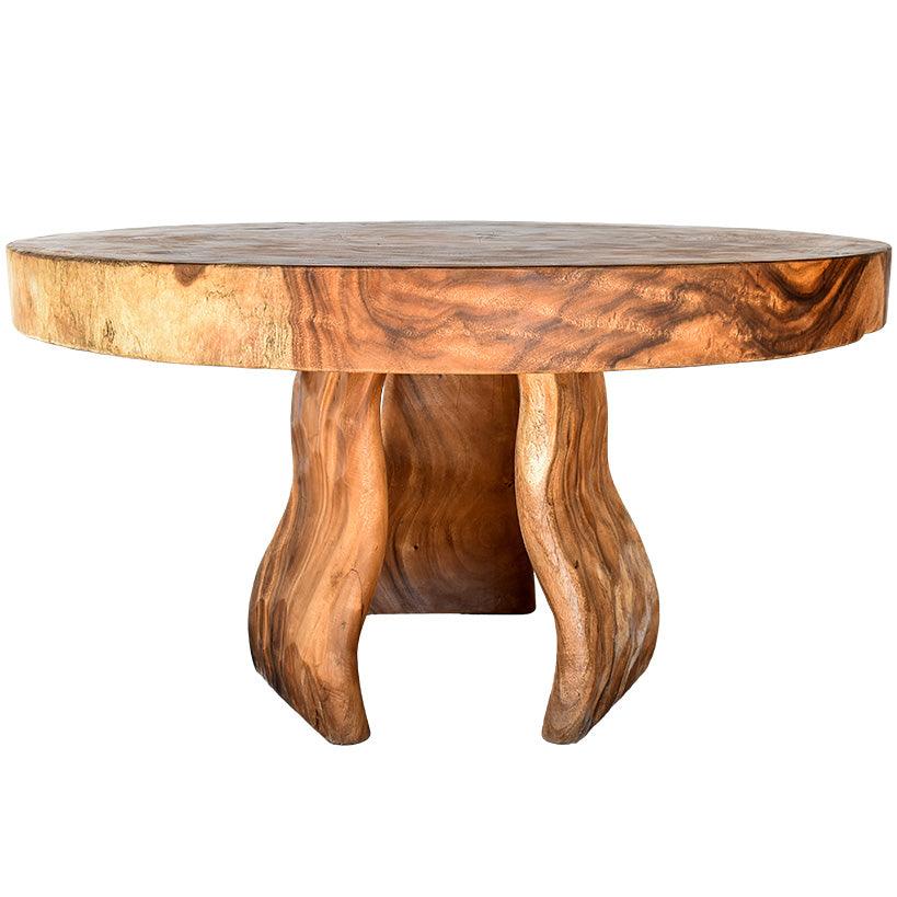DINING TABLE WITH CARVING - Chora Mykonos