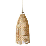 BAMBOO PENDANT LIGHT BIRD CAGE 30x30x65cm - Chora Mykonos