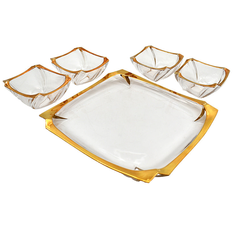 CRYSTAL CLEAR / GOLD TRAY